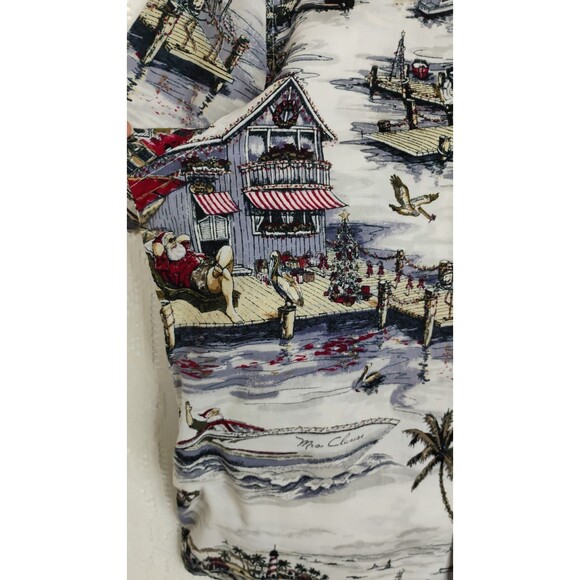 Hawaiian Santa Boats Christmas Shirt Clearwater Outfitters XL - Picture 13 of 16
